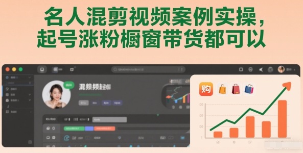 名人混剪视频案例实操，起号涨粉橱窗带货都可以-网创联盟云网创