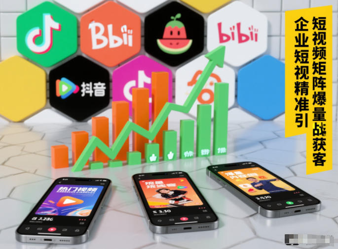企业短视频精准引流矩阵获客，短视频矩阵爆量战法-网创联盟云网创