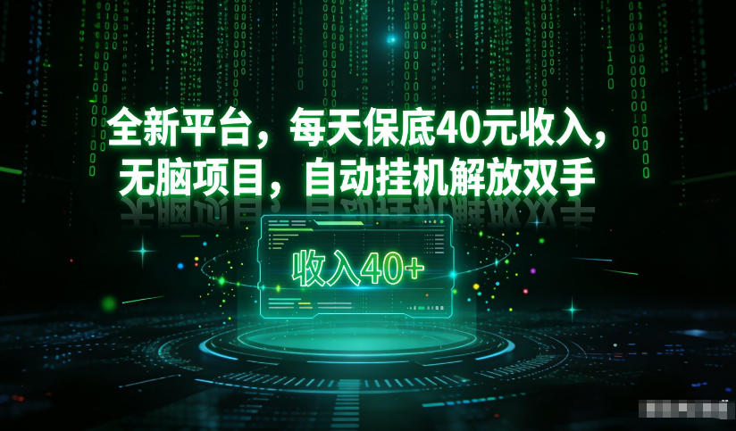 最新看广平台，每天保底30-4米，无脑项目，自动挂G解放双手【揭秘】-网创联盟云网创
