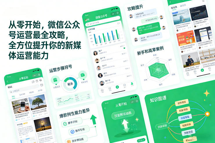 从零开始，微信公众号运营最全攻略，全方位提升你的新媒体运营能力-网创联盟云网创