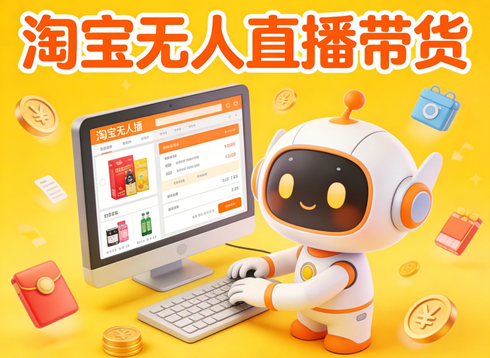淘宝无人直播带货，24小时自动卖货，月佣金1W+，不违规不封号，不用露脸-网创联盟云网创