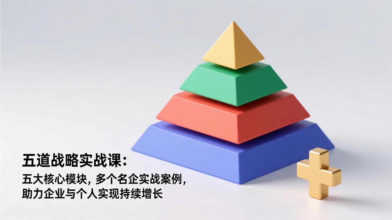五道战略实战课：五大核心模块，多个名企实战案例，助力企业与个人实现持续增长-网创联盟云网创