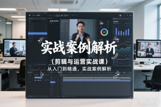 剪辑与运营实战课，从入门到精通，实战案例解析(更新2026)-网创联盟云网创