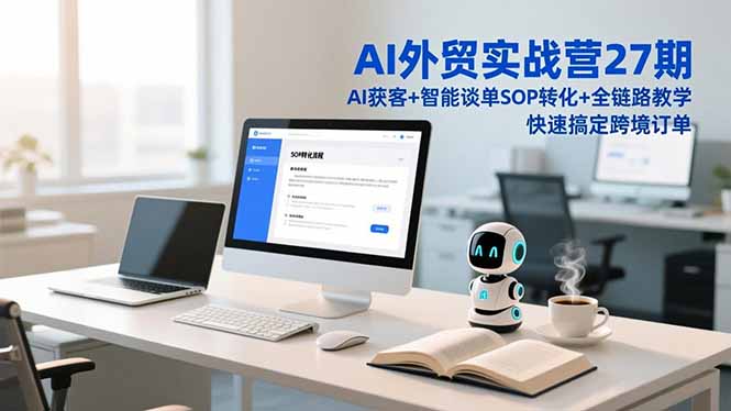 AI外贸实战营27期，AI获客+智能谈单+SOP转化+全链路教学，快速搞定跨境订单-网创联盟云网创