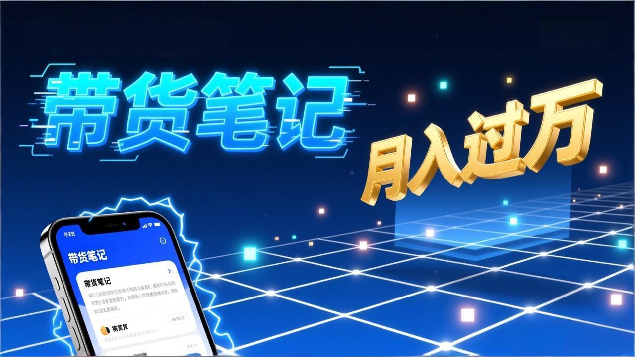 小红书爆款笔记带货实战：拆解封面标题正文全要素，手把手教你单篇笔记带货月入过万-网创联盟云网创