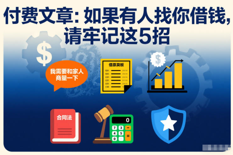 付费文章：如果有人找你借钱，请牢记这5招-网创联盟云网创