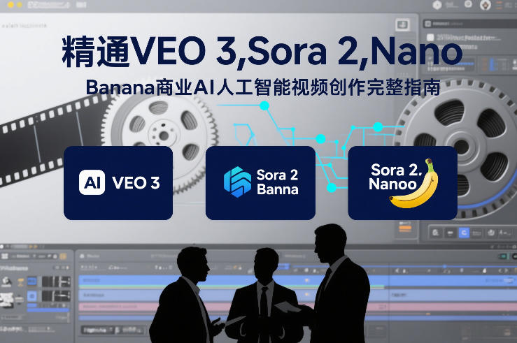 精通VEO 3，Sora 2，Nano Banana商业AI人工智能视频创作完整指南-网创联盟云网创