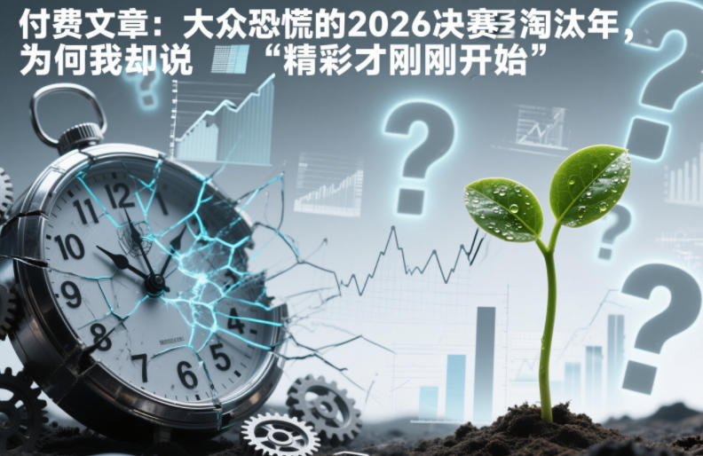 付费文章：大众恐慌的2026决赛淘汰年，为何我却说“精彩才刚刚开始”？-网创联盟云网创