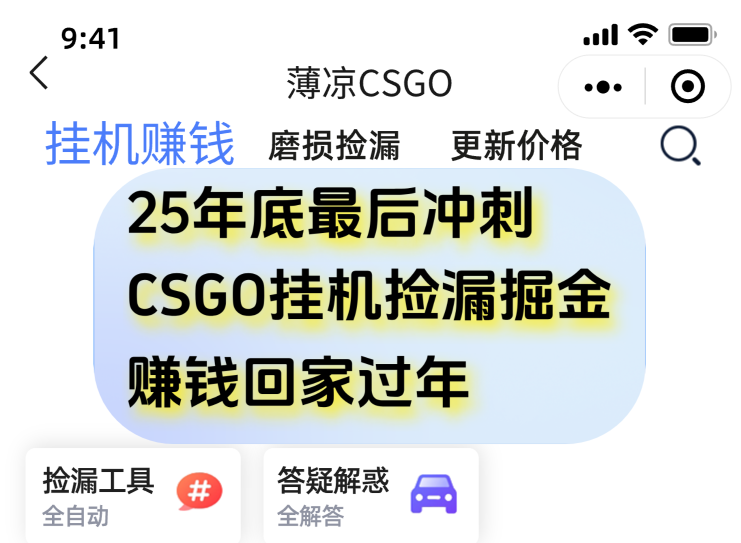 用CSGO游戏挂机捡漏掘金赚钱掘金，一部手机轻松日入500+-网创联盟云网创