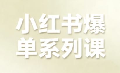 小红书爆单系列课，聚焦小红书电商全链路增长(更新)-网创联盟云网创