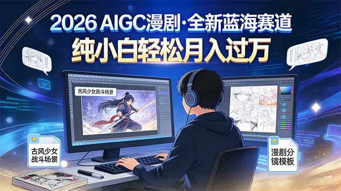 2026年全新蓝海赛道，纯小白轻松月入过万-网创联盟云网创