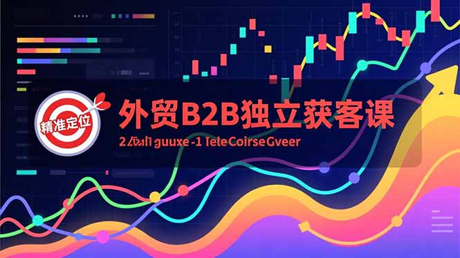 外贸B2B独立获客课，Facebook主页搭建、消息互动广告、精准定位，打造高询盘系统-网创联盟云网创