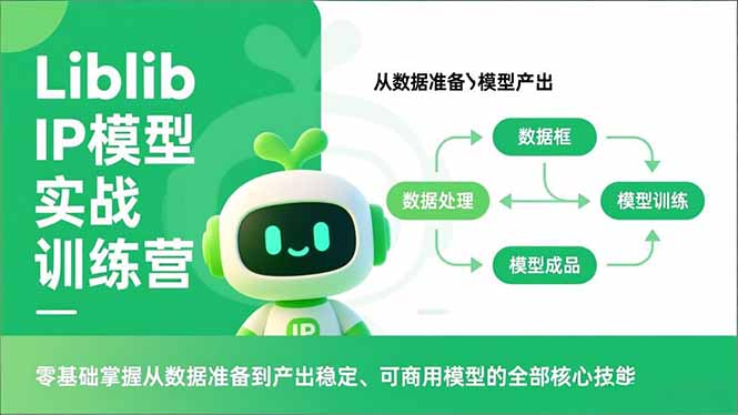 Liblib IP模型实战训练营，零基础掌握从数据准备到产出稳定、可商用模型的全部核心技能-网创联盟云网创